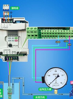 台达重载三相单相变频器1.5 5.5 1D1kw380V电机调速雕刻机风机水
