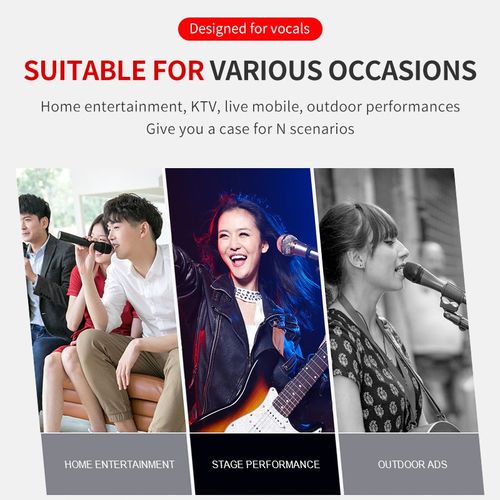 Portablde Professional Karaoke Condenser Microphone Sing Rec