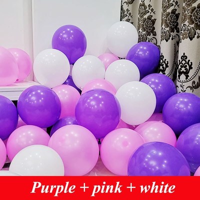 30Pcs/lot Pink Clear Wshite Round Ballons Transparent Balloo