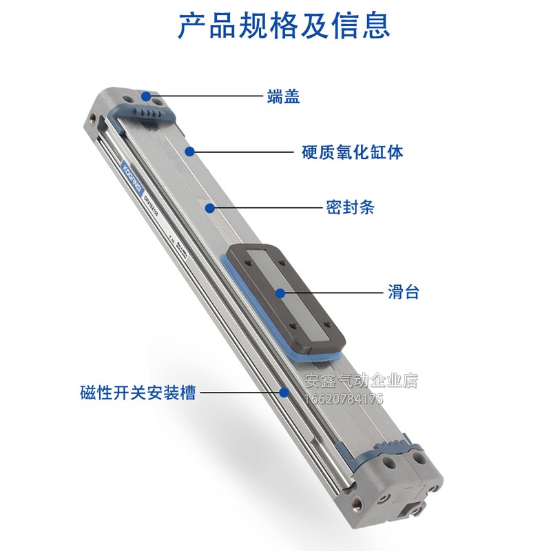 KOGANEI无杆气缸ORV25X100X150X200X250X300X350X40T0X450X500 L