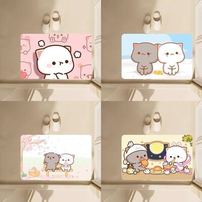 卡通动漫可爱猫猫桃戈马猫地垫