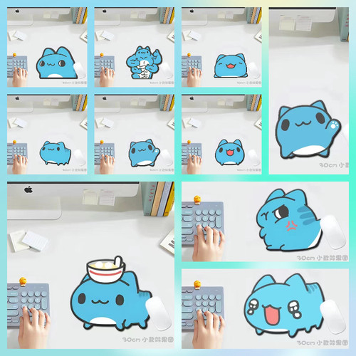新款卡通鼠标垫猫猫虫咖波异形