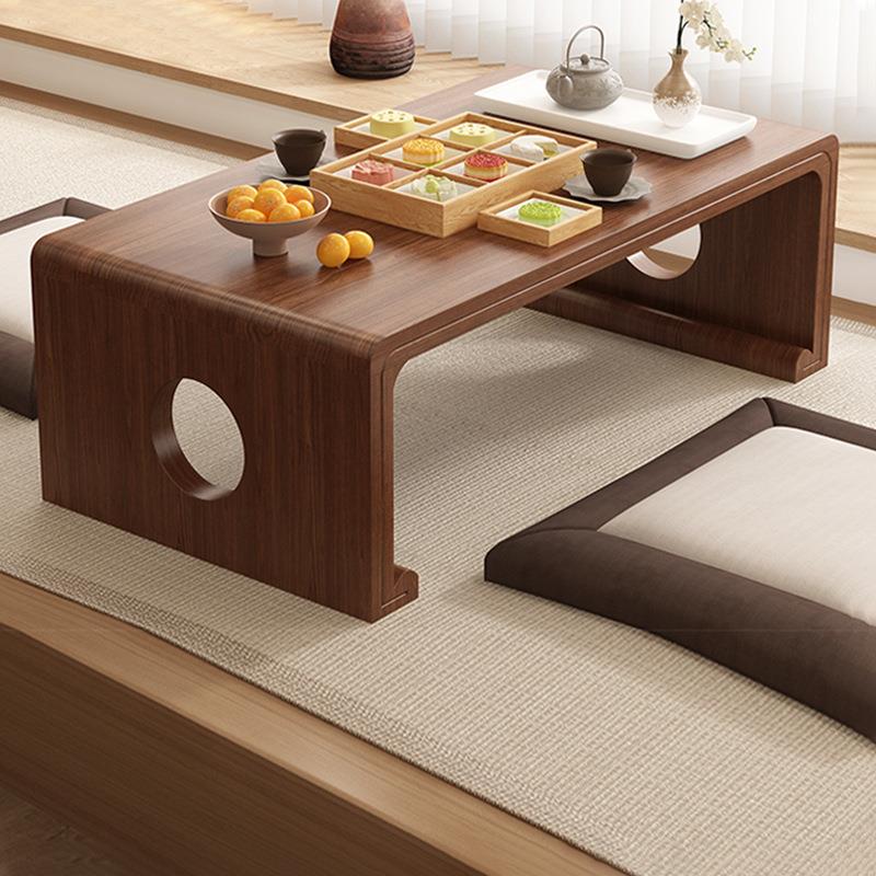实木榻榻米茶几日式飘窗小桌子阳台地台矮桌简约卧室坐地炕桌炕几