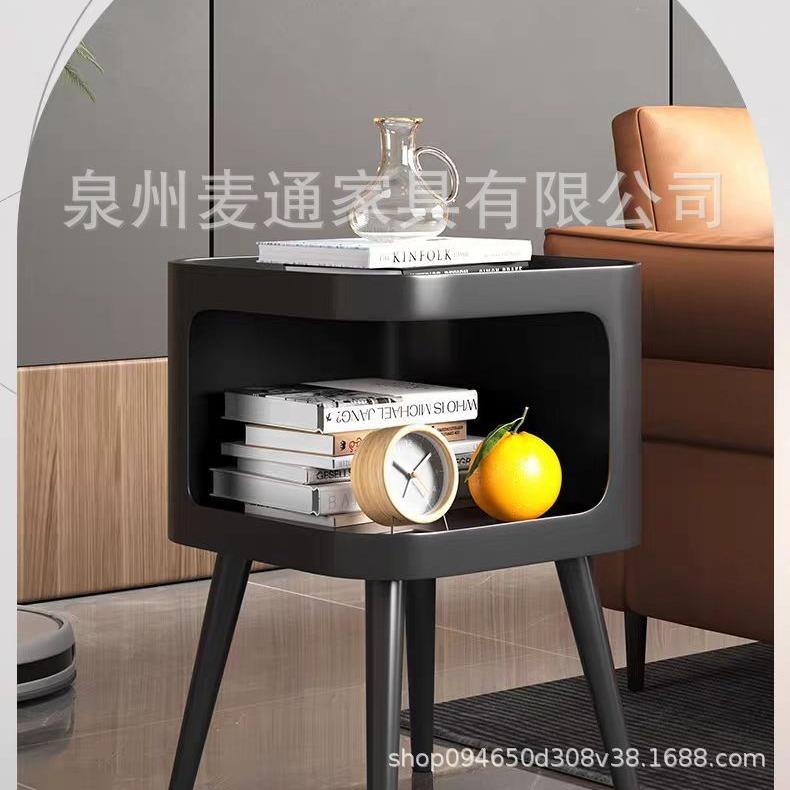 网红创意简约沙发边几床头柜卧室床边桌替代铁艺小桌子收纳置物架