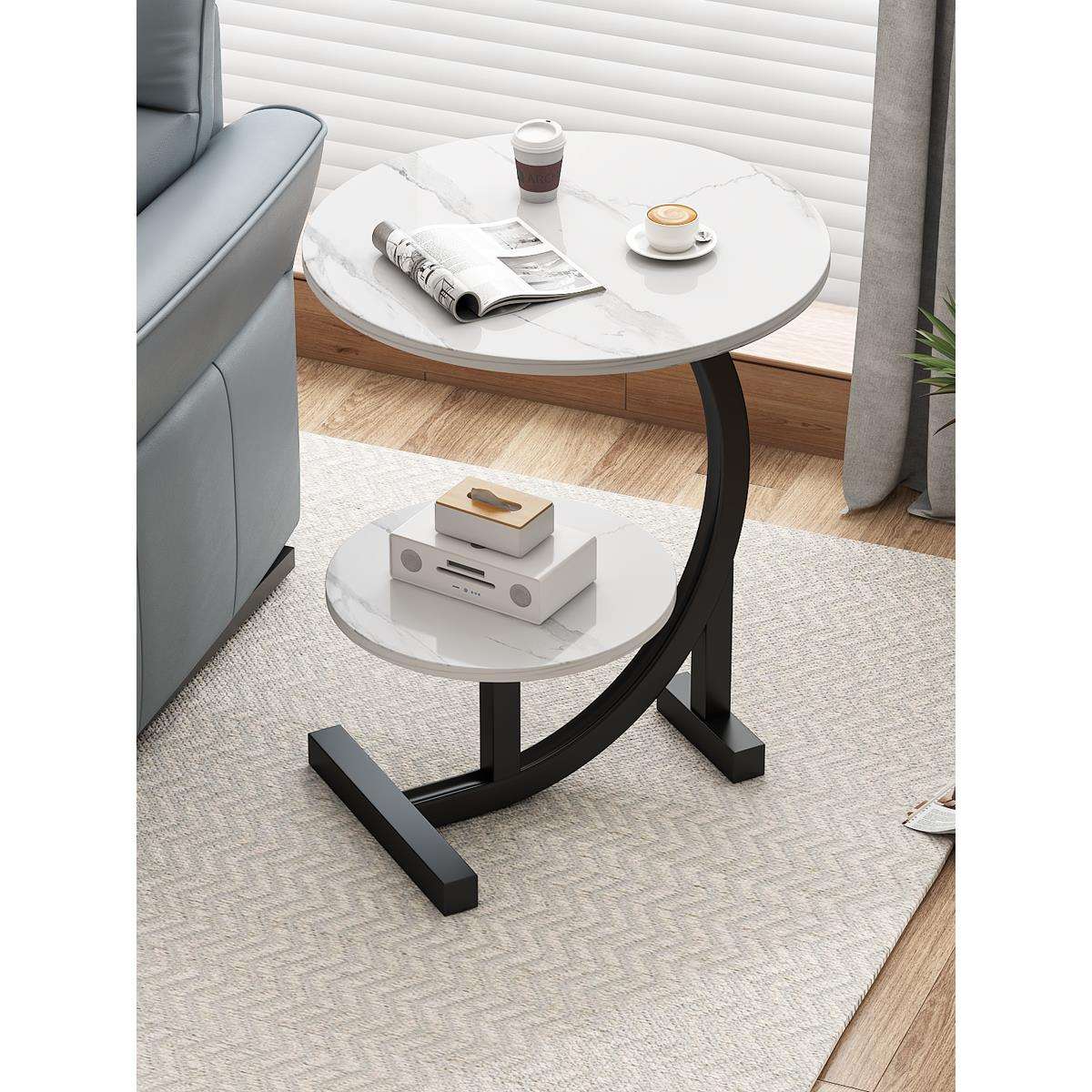 众之亿客厅茶几小圆桌子可移动沙发边几创意侧边柜网红简约卧室阳