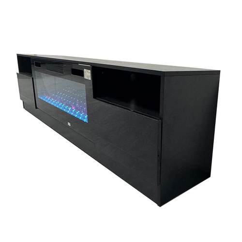 跨境家具客厅收纳柜电子壁炉嵌入式仿真火焰装饰电视柜家用落地