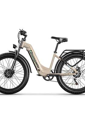 Shengmilo跨境26寸八方双电机电动自行车48V锂电成人越野助力电摩