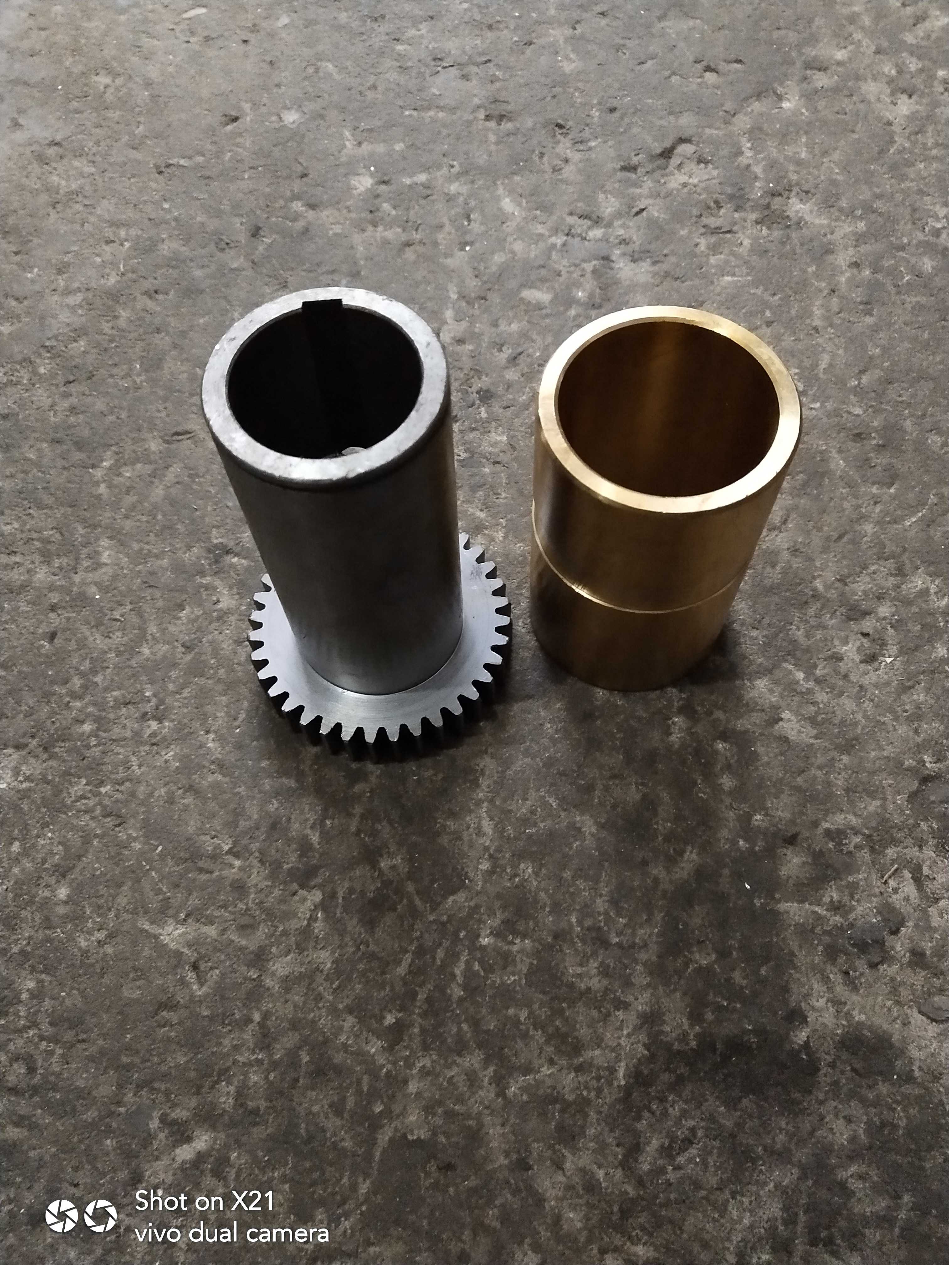 沈阳上海C630 CA6163车床6073光杆齿轮铜套Z36 M2内孔35*8高118