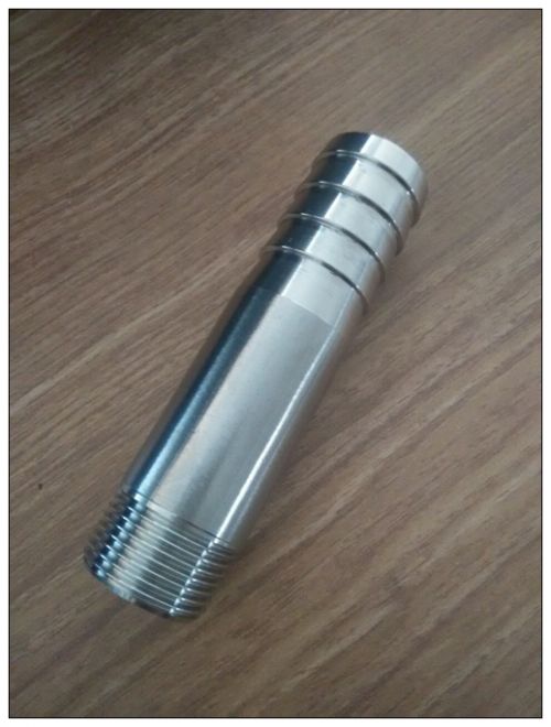 304不锈钢宝塔接头加长100长水管接头皮管接头10CM宝塔外丝接头