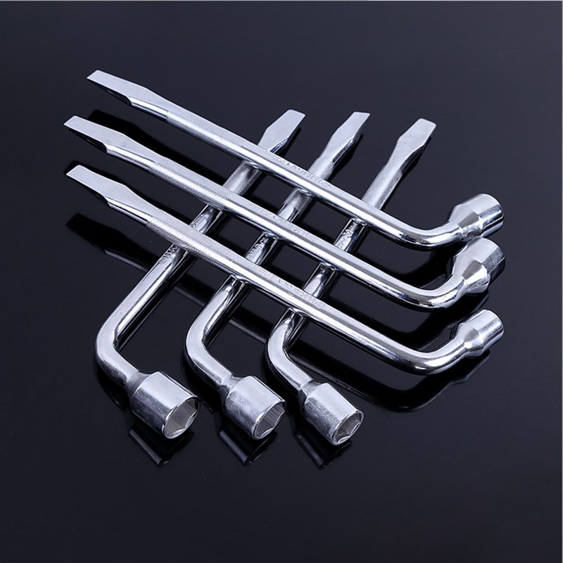 L型轮胎扳手套筒十字轮胎扳手省力拆卸汽车换胎工具17/19U/21/22m