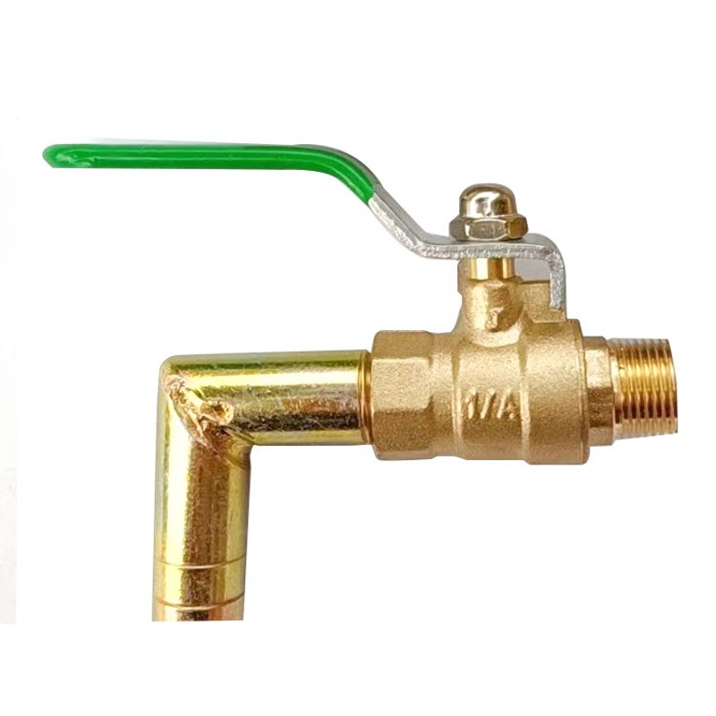 农用车放水开关球阀单缸柴油机暖风弯头管加大孔新款16mm丝扣