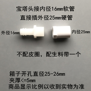 鱼缸过滤盒塑料箱配件周转箱过滤器进水管直角宝塔头滴流盒上滤