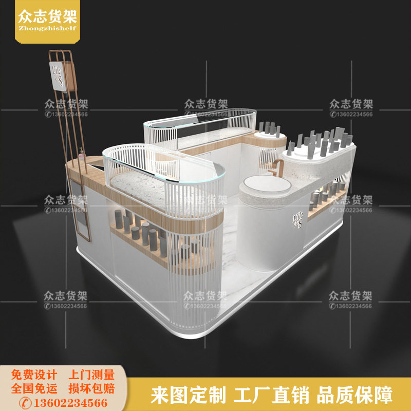 香水香薰展示柜商场化妆品货架美容院护肤精油产品陈列柜玻璃带灯,商业/办公家具,展示柜/陈列柜/展示架/货柜,淘宝优惠券,粉丝福利购,淘宝优惠卷