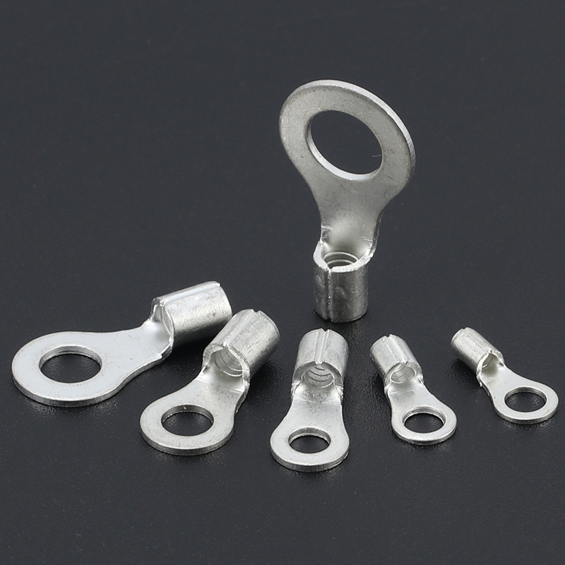 RNB3.5-8 O圆形接线冷压端子接线耳铜F鼻2.5-4平方国标紫.铜100祇