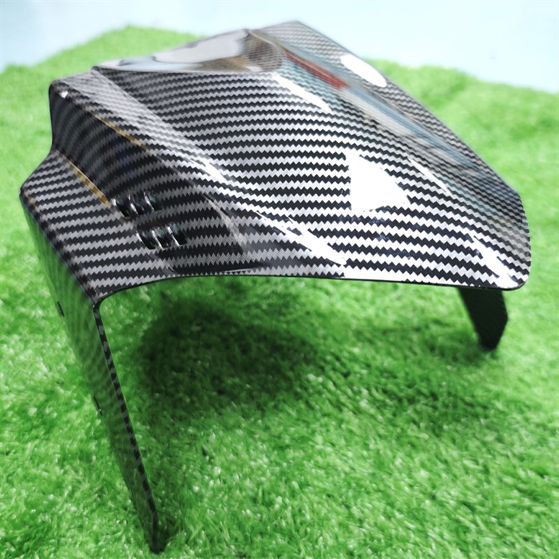 电动车GP挡泥板三阳p劲战改装前轮泥板通用小牛前挡水板水印碳纤