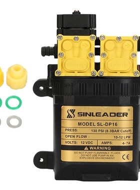 12V220V7A130PSI10L/min自动/回流式Q高压农用电动水泵双芯泵