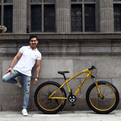 雪地山地车沙g滩自行车超大粗肥胖子轮胎成人男女学生减震越野变