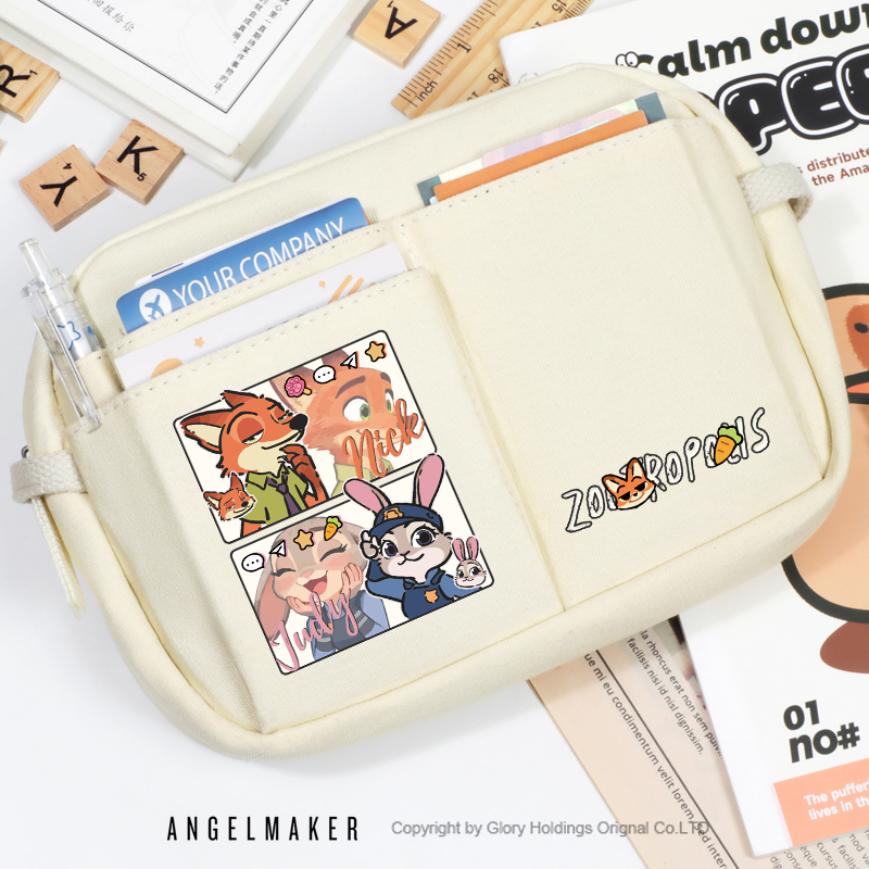 疯狂动物城周边朱迪尼克同人笔袋