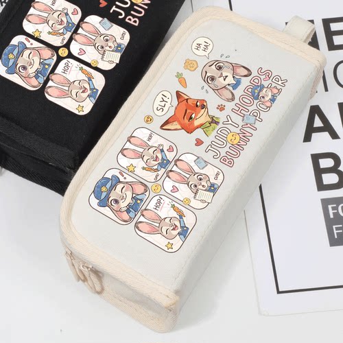 疯狂动物城朱迪尼克周边动漫笔袋