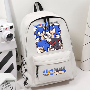 Sonic 刺猬索尼克夏特周边音速小子超音鼠二次元学生书包双肩背包