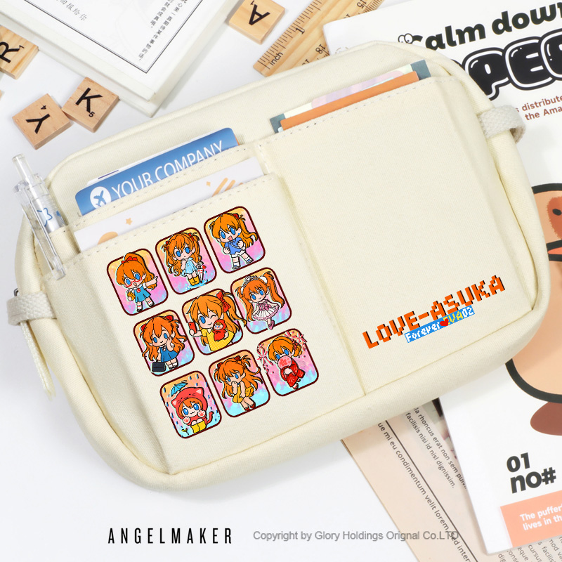 明日香周边EVA动漫周边文具笔袋