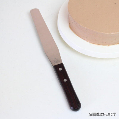 烘焙木柄嶋不锈钢工具进口 堺推荐小奶油直柄8寸抹刀蛋糕日本孝行