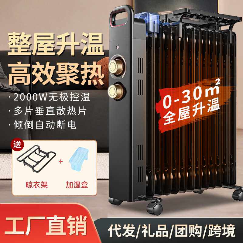 取暖器家用油汀节能省电暖气片电暖器烤火炉油丁酊暖风机速热