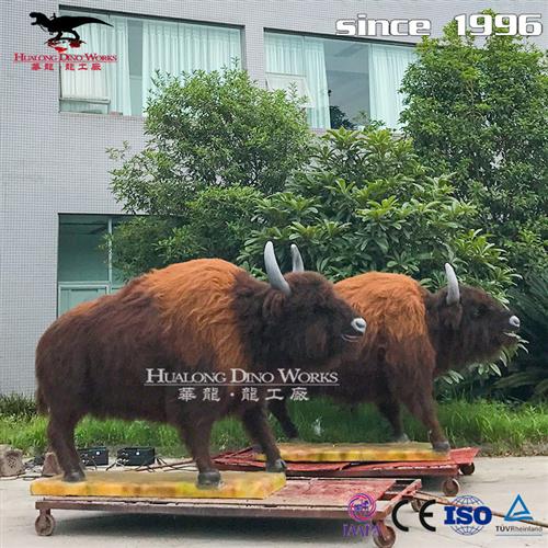 大型动物牦牛摆件仿真动物工艺品机械电动仿真动物模型
