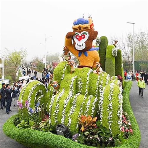 蝶恋花大型巡游花车玻璃钢巡游彩车园林景观设计摆件可来图制作