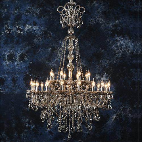 工厂蜡烛水晶灯欧式客厅灯具现代简约卧室餐厅吊灯大气别墅灯