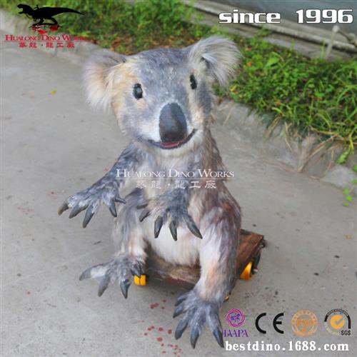 仿真动物模型机械粘毛考拉景区动物园商场活动引流利器厂家制作
