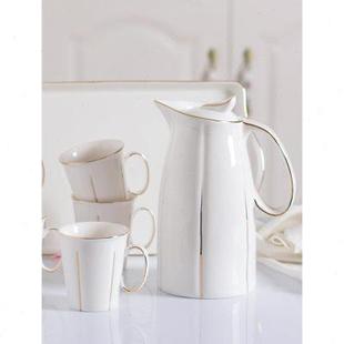 家用凉水壶大容量陶瓷茶壶耐高温冷水壶花茶壶创意水杯水具