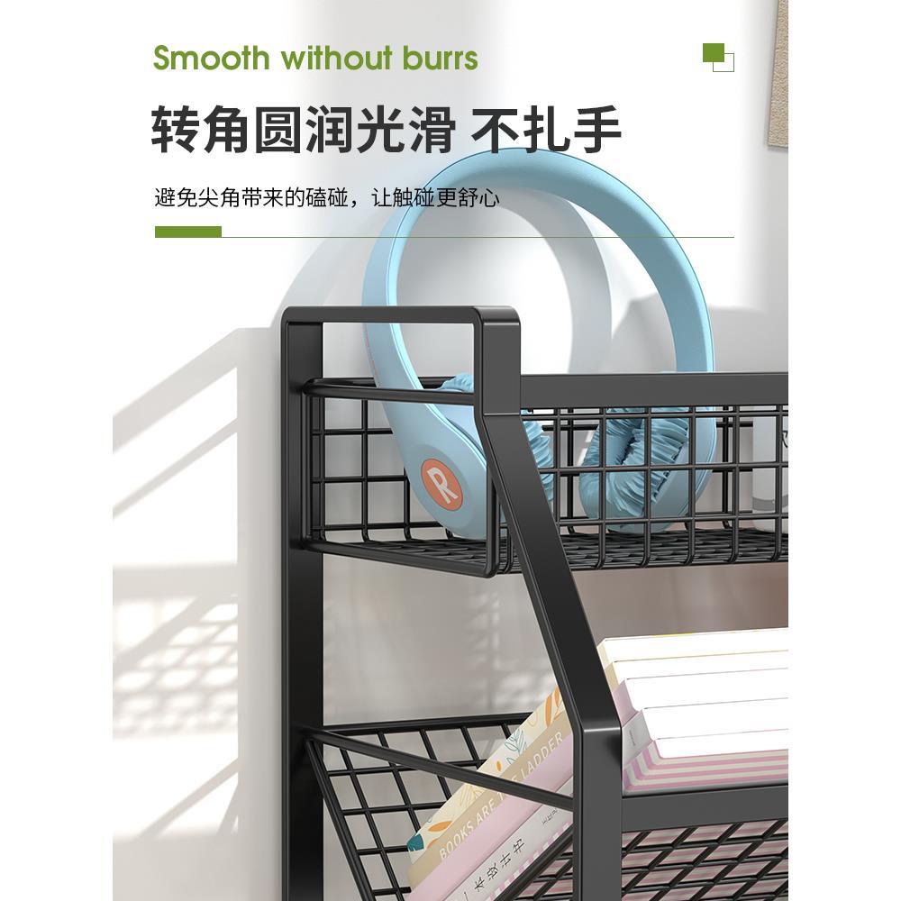 书架桌面置物架书桌收纳桌上办公桌放书的多层简易小书架桌边架子