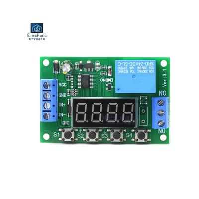 5V12V24V通电启动断电延时时间继电器模块 脉冲隔离 触发循环记数