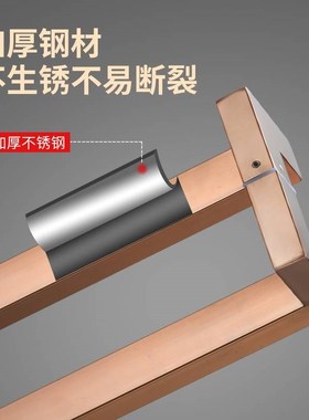玻璃门拉手方管双弯黑p色不锈钢灰色黑钛金玫瑰金有框木门拐角把