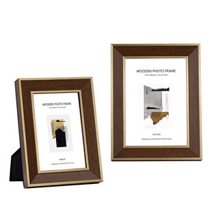 意大利设计现代简约实木相框6寸y7寸10寸银黑金样板房软装摆台摆