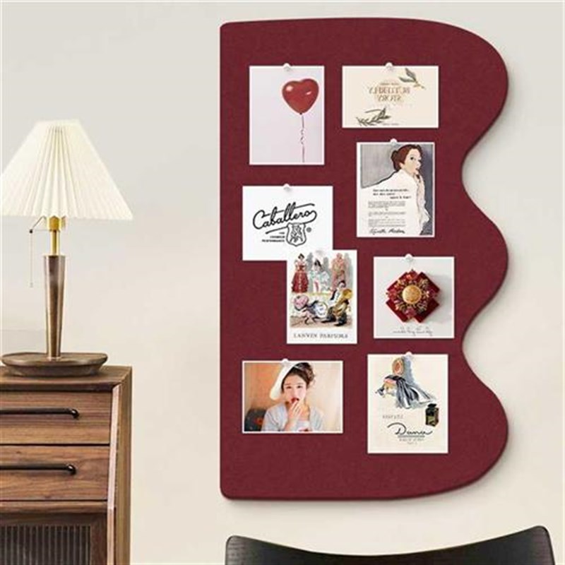 软木板照片墙背景板毛毡墙贴相片展示板留言板挂S墙文艺风公告栏
