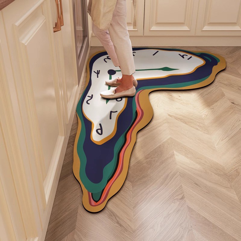 美式厨房地c垫L形防滑防脏脚垫子吸水转角P地垫可定制地毯天津