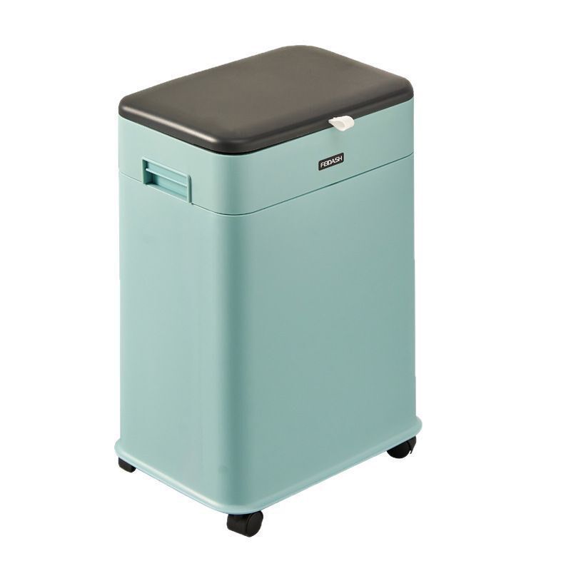 厨房垃圾桶家用高款大容量升降收纳E桶简约可移动带盖厨余桶卫生