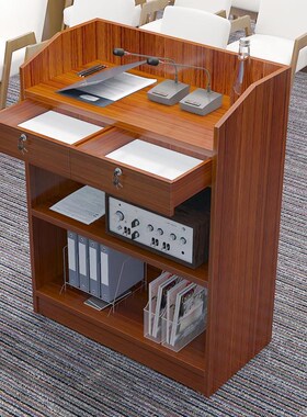 讲台现代简约演讲台发言台接待z台司仪主持台培训台教Y室讲桌迎宾