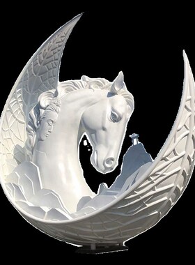 户外景观动物创意塑像城市v广场马雕塑制作园林公园大型艺术品定