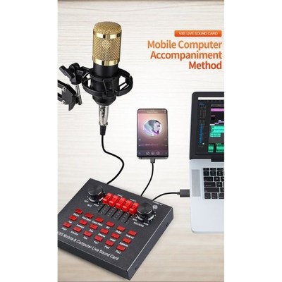 Sound Card hMicrophone Sound Mixer Bluetooth-compatible Soun