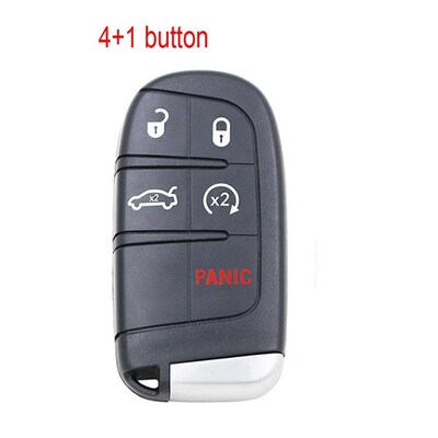 2+1/3+1/4+1 Button Smartv Remote Key Fob 433MHz for Fiat 500