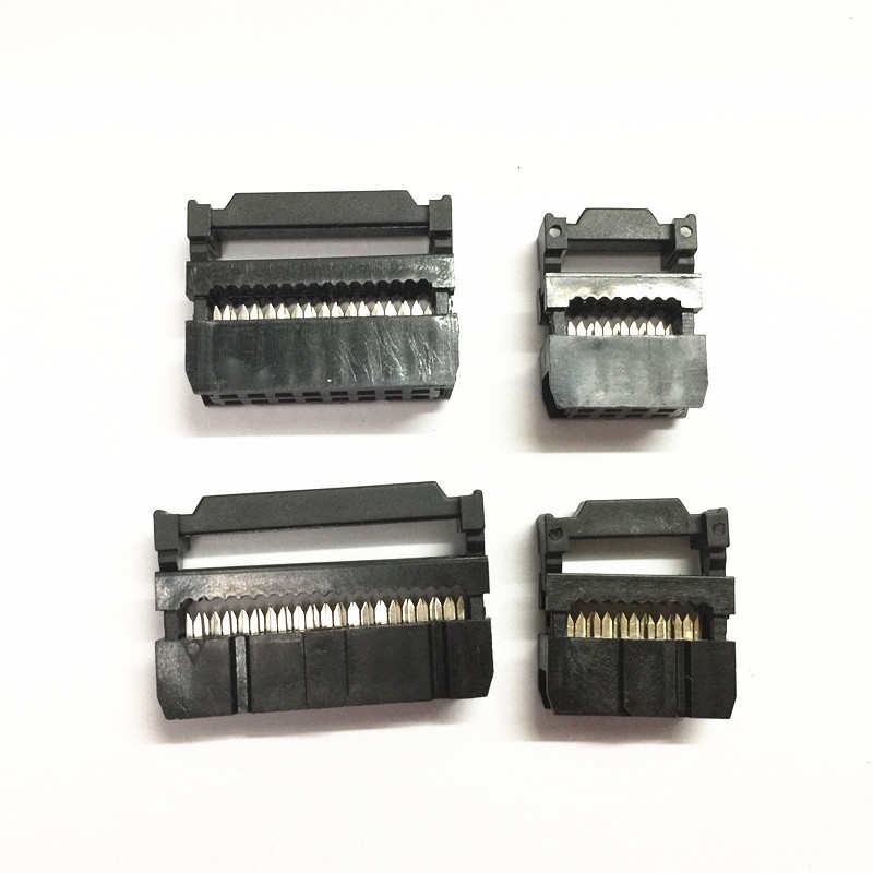 IDC接插件16PFC压线扣线路板连接器2.54mm20XP灰排线卡扣