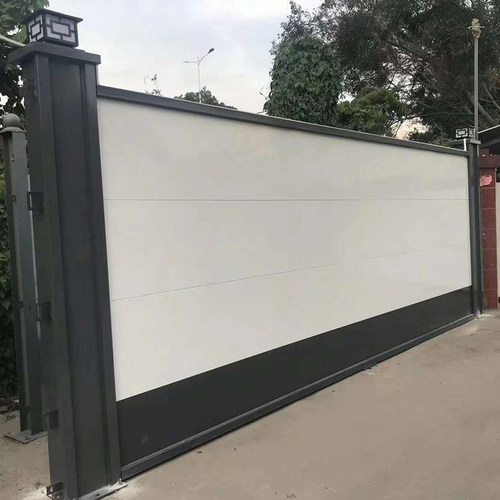 钢结构施b工e围挡重庆灰色波纹B1围挡工地临时大立柱瓦楞防护板