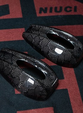 小牛电动车UQI/N1S/m+九v号E200P改装蜂窝碳纤维AOS4后视镜反光镜