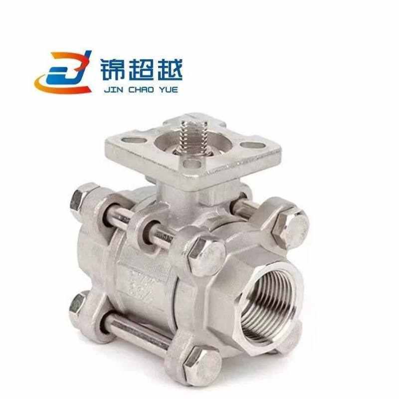锦超越不锈钢三片式快装球阀3v04三片高平台快装球阀Q81F卡箍式球