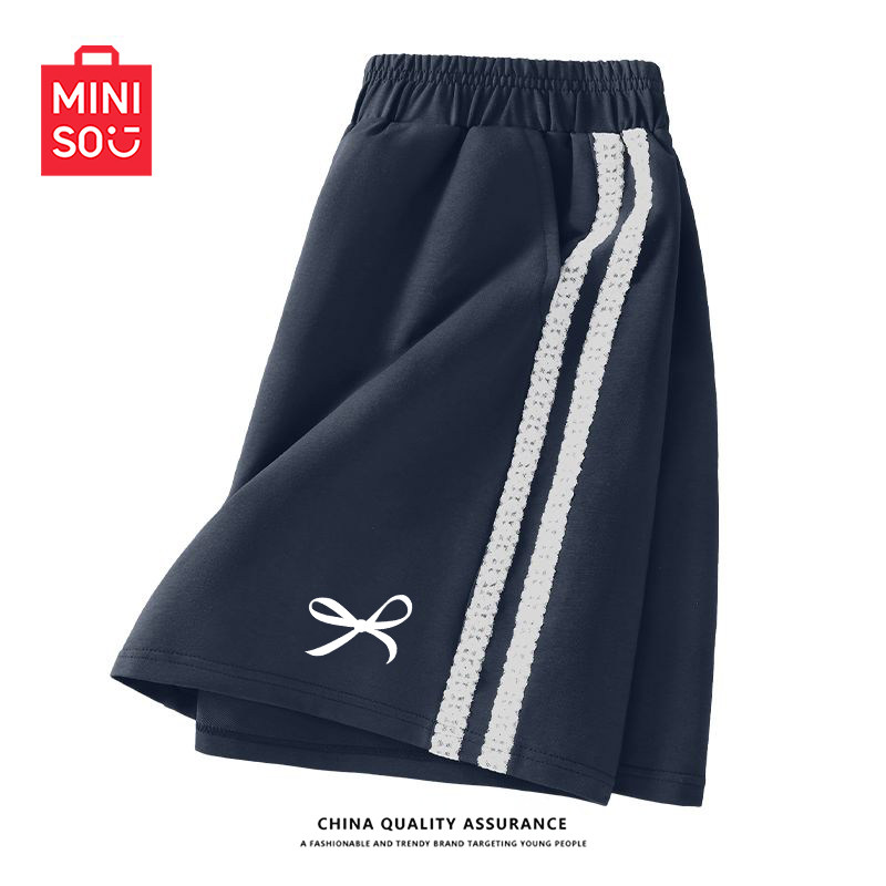 MINISO/名创优品运动短裤女夏季外穿2026新款初中生休闲裤五分裤J