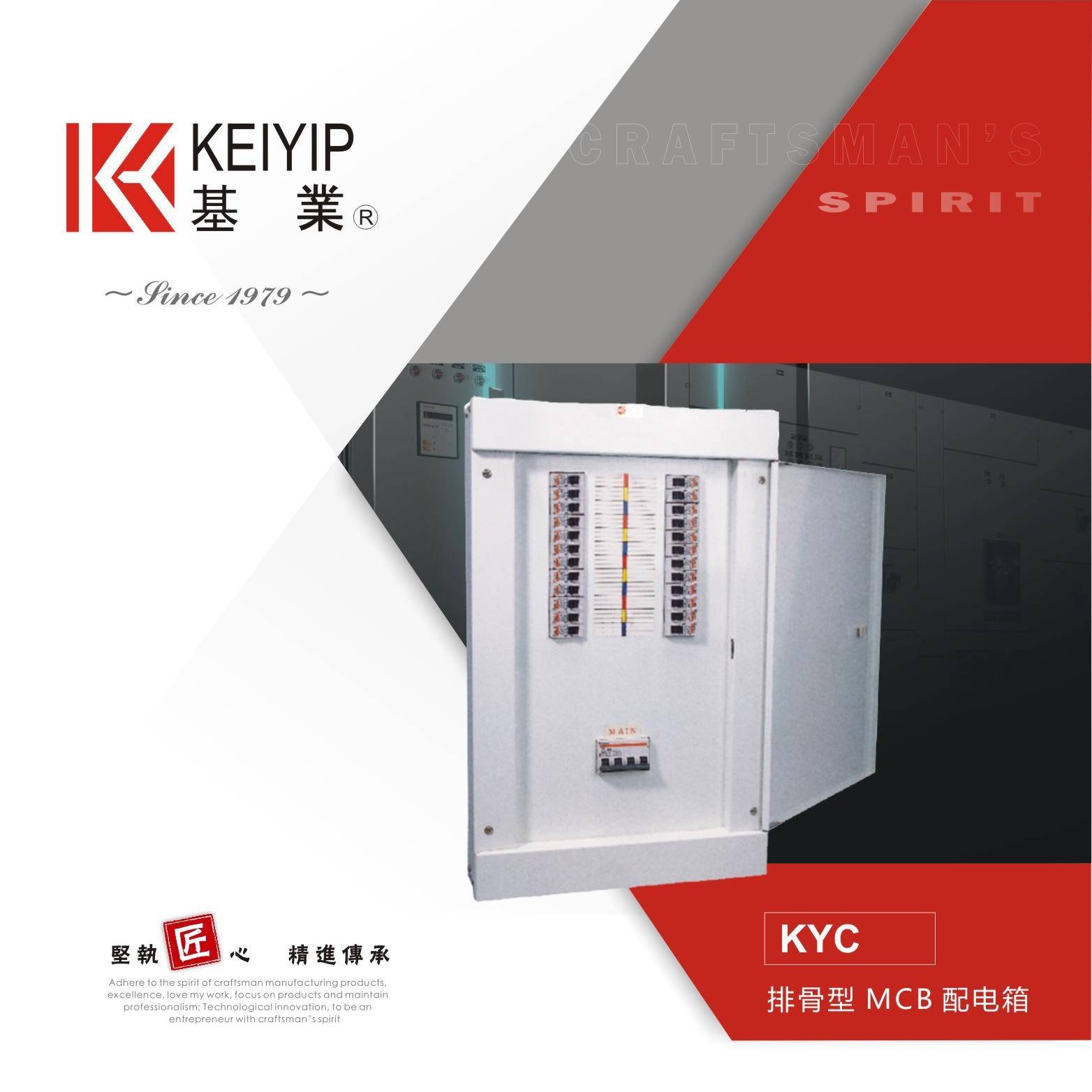 成都基业牌KYC排骨型MCB配电箱微断排骨箱动力排骨箱主开关排骨箱