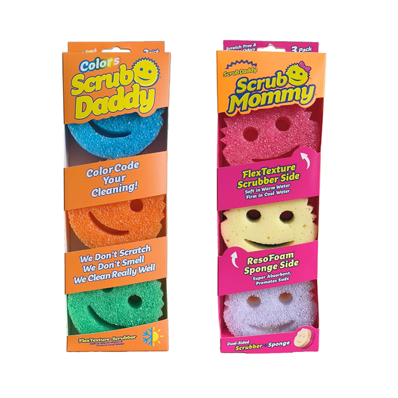 ScrubDaddy笑脸妈妈双面魔力清洁擦强力去污海绵洗锅碗经典老爸